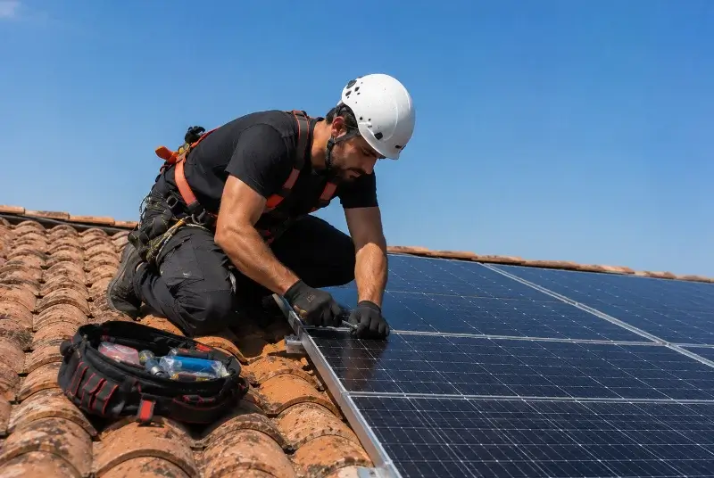 Maintenance et monitoring de panneaux solaires à Roynac